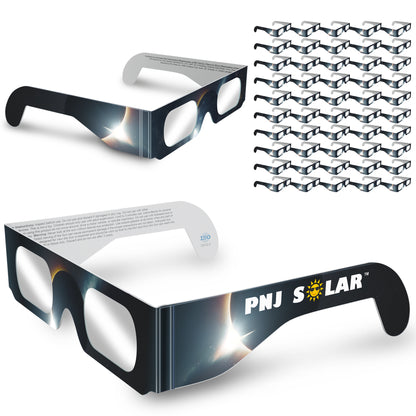 100 Pack - Solar Eclipse Glasses - ISO Certified - AAS Approved - Eclipse Design