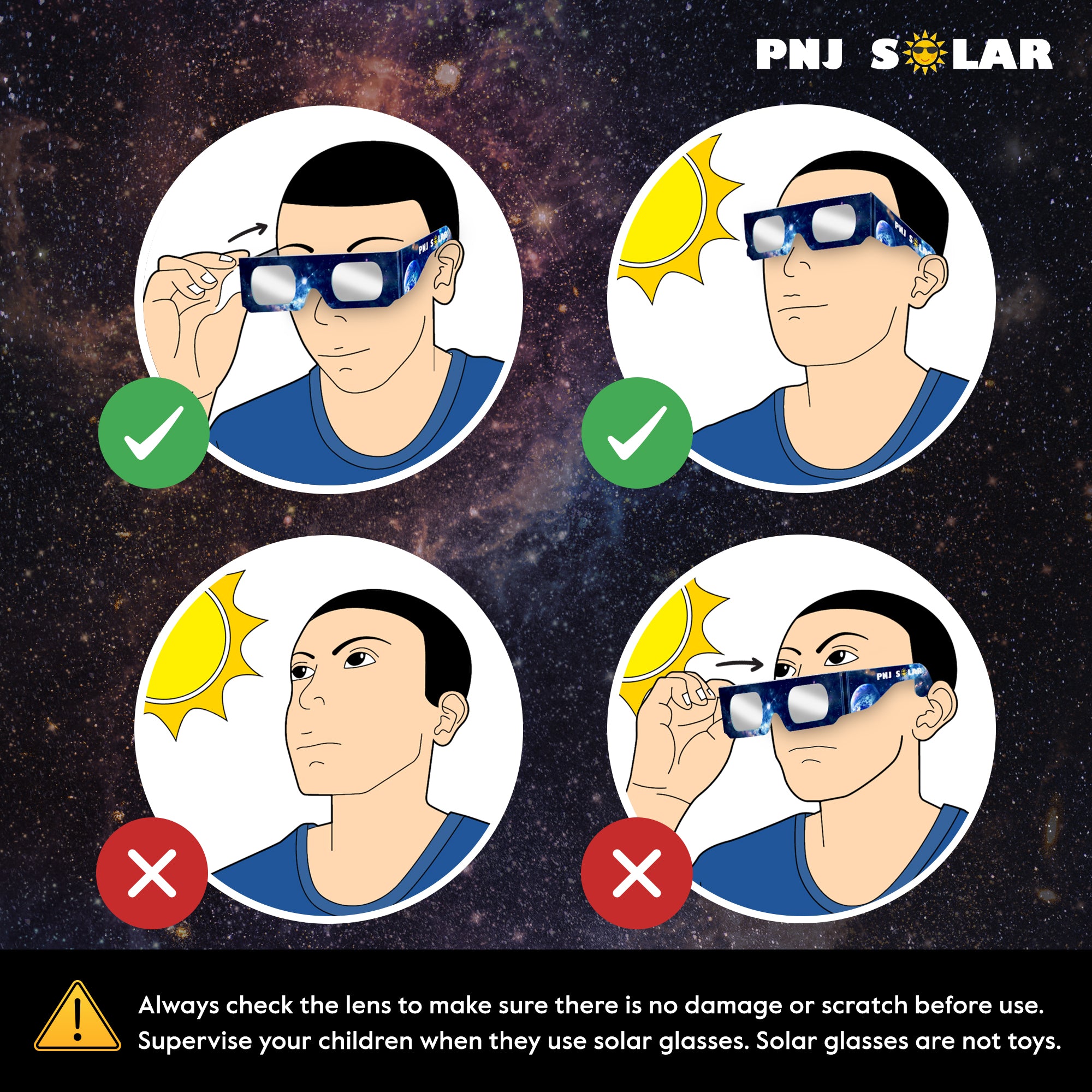 How to use solar eclipse glasses