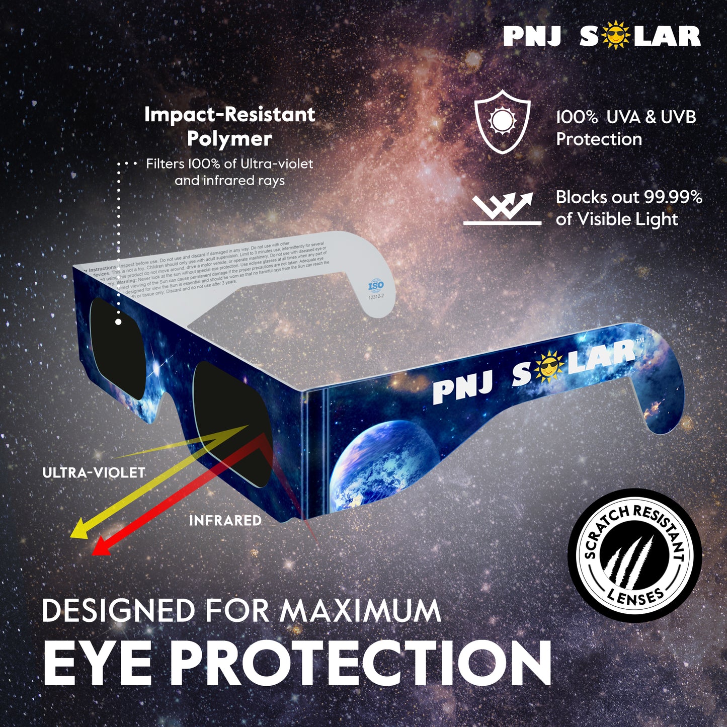 1000 Pairs - Solar Eclipse Glasses - AAS Approved - ISO and CE Certified - Family Pack - Mixed Patterns - bulk wholesale 10pack x100 - 2026 Solar Eclipse Aug 12th
